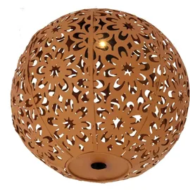 KYNAST GARDEN Kugelleuchte Metall Ø 20 cm inkl. Akku warmweiß rostoptik