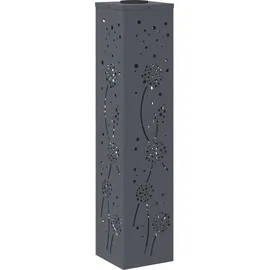 vidaXL Solarleuchte Stahl 1100,0 cm 2er Set grau