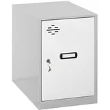 Simonrack Mini Schrank Grau Mit Weißer Tür Und Schloss