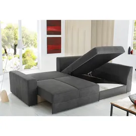 luma-home Ecksofa-Dauerschläfer Anthrazit & Couches, Wohnlandschaften, Ecksofas