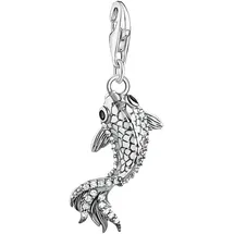 Thomas Sabo Koi mit Zirkoniasteinen schwarz-weiß Silber 2170-643-21