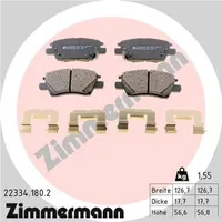ZIMMERMANN Bremsbelagsatz, Scheibenbremse