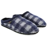 HAFLINGER Flair Plaid Pantoffeln Slipper aus gewalkter Wolle Karomuster