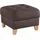 exxpo - sofa fashion Hocker Elio Kunstleder 70 x 45 x 70 cm Braun