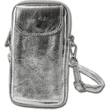 toscanto Umhängetasche Leder Silber