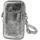 toscanto Umhängetasche Leder Silber