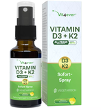 VIT4EVER Vitamin D3 + K2 Sofort Spray Zitronengeschmack, 50ml