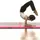 vidaXL Aufblasbare Gymnastikmatte mit Pumpe 400x100x10 cm PVC Rosa
