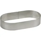 Schneider Tortenring, oval Backring aus Reinaluminium für Quarkstollen, Materialstärke: 2/235