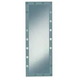 Kristall-Form Siebdruckspiegel Domino (Silber, 50 x 140 cm)