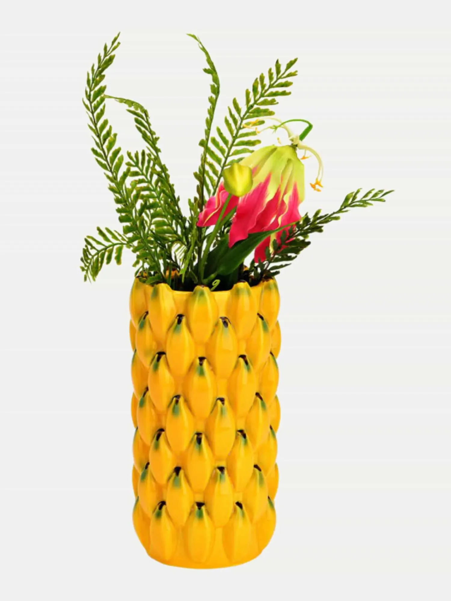 Vase Bananen 12x22x12 Gelb