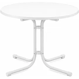 Beautissu Bistroni Bistrotisch Ø 80 x 70 cm Weiß