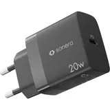 Sonero USB-C Ladegerät - 1 Port - 20W PD - schwarz