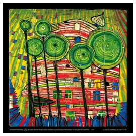 Wörner Verlag GmbH Hundertwasser Puzzle mit Grußkarte
