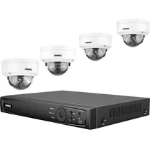ANNKE N48PAW+I91DG*4+2T LAN IP-Überwachungskamera-Set 8-Kanal mit 4 Kameras 4096 x 3072 Pixel