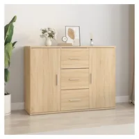 VidaXL Sideboard Sonoma-Eiche 91x29,5x65 cm Holzwerkstoff