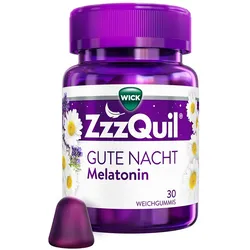 WICK ZzzQuil® Gute Nacht, Einschlafhilfe* mit Melatonin 30 St