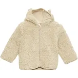 S.Oliver Teddyplüsch-Jacke mit Öhrchen beige 74