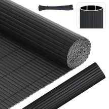 sunula Sichtschutzmatte 160 x 500 cm Anthrazit PVC