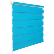 Woltu Doppelrollo Klemmfix ohne Bohren Easyfix Türkis 60x150cm