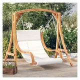 vidaXL Hollywoodschaukel Creme 3-Sitzer