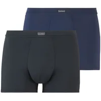 bruno banani Boxershorts, (2er Pack), mit angesetztem Bündchen Bruno Banani blaugrau/schwarz