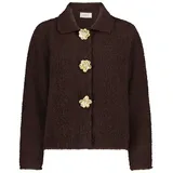 Cartoon Strickjacke Braun 42