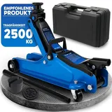 Hydraulisch Wagenheber 2,5T, Rangierwagenheber 85–365 mm Hubhöhe, Werkstatt & Reifenwechsel, Doppelkolben-System, Gummiauflagen, Autoheber, Retoo