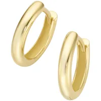 Luigi Merano Creolen rund, Durchmesser ca. 13,1 mm, Gold 585 Gold Damen