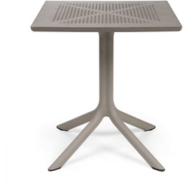 Nardi Clip 70 Gartentisch, 70 x 70 cm, tortora
