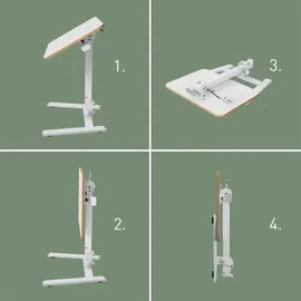 Leitz Ergo Compact höhenverstellbarer Schreibtisch weiß