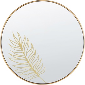 Beliani Wandspiegel gold Blattmuster ø 57 cm
