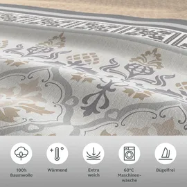 OTTO home Cremona Biber Beige 135 x 200 cm + 80 x 80 cm