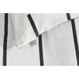 IBENA Textilwerke GmbH bugatti Satinbettwäsche 135x200cm in Farbe weiß/schwarz