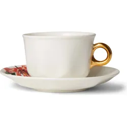 Gallery Kaffeetasse weiß mit Untertasse