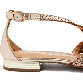 Gioseppo Leskovic Ballerinas aus Leder, Blau, mit Schnürung für Damen, Platinfarben, 38 EU