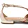 Gioseppo Leskovic Ballerinas aus Leder, Blau, mit Schnürung für Damen, Platinfarben, 38 EU