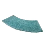 Runddusche Mikrofaser Badematte Halbrund, 40 x 100 cm, Blau