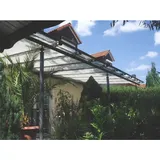Floracord Seilspannsonnensegel Innenbeschattung rechteckig 420 x 140 cm silbergrau