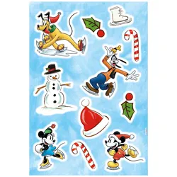 Wandtattoo KOMAR "Mickey Ice Slide - Größe 50 x 70 cm", bunt, B:50cm, Folie, Wandtattoos, selbstklebend, Wandsticker, Kinderzimmer