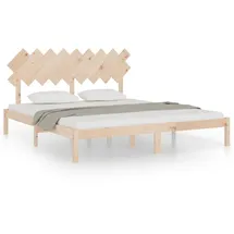 vidaXL Massivholzbett 180 x 200 cm Braun