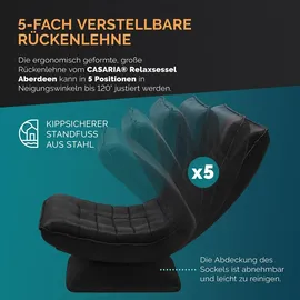 CASARIA Relaxsessel Aberdeen Schwarz