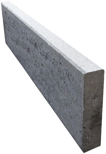 EHL Rasenkante, BxHxL: 6 x 25 x 100 cm, Beton - grau