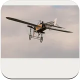 Untersetzer aus Kork – altes Flugzeug – 1 Stück (95 x 95 mm)