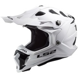 LS2 MX700 Subverter Evo Motocross Helm, (White,S (55/56))