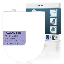 Schütte Duro WC-Sitz D-Form Pro 5 Weiß