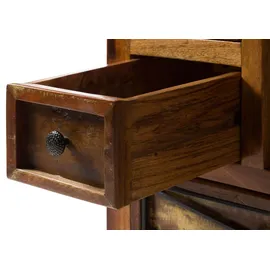 MASSIVMOEBEL24.DE Kommode Altholz 55 x 80 x 40 cm Mehrfarbig
