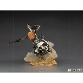 Iron Studios The Mandalorian - IG-11 and The Child Deluxe Statue 1/10 - Schwarz