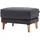 creation by rolf benz Hocker CR.450 Naturleder 63 x 45 x 48 cm Schwarz