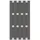 Traumgarten Zaun Jumbo WPC 179 x 95 cm Anthrazit/Silber